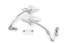 Load image into Gallery viewer, Diamond Shape Mirror Set with Billet Stems