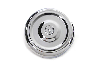 Chrome Round Bobbed Style 8 inch Air Cleaner Cover