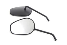 Load image into Gallery viewer, Sidewinder Mirror Set with Round Stems Black