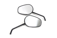 Load image into Gallery viewer, Sidewinder Mirror Set with Round Stems Black