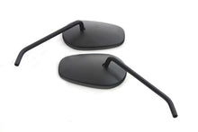 Load image into Gallery viewer, Sidewinder Mirror Set with Round Stems Black