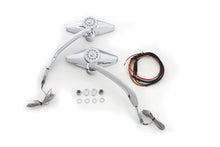 Load image into Gallery viewer, Diamond Shape Mirror Set with Billet Stems