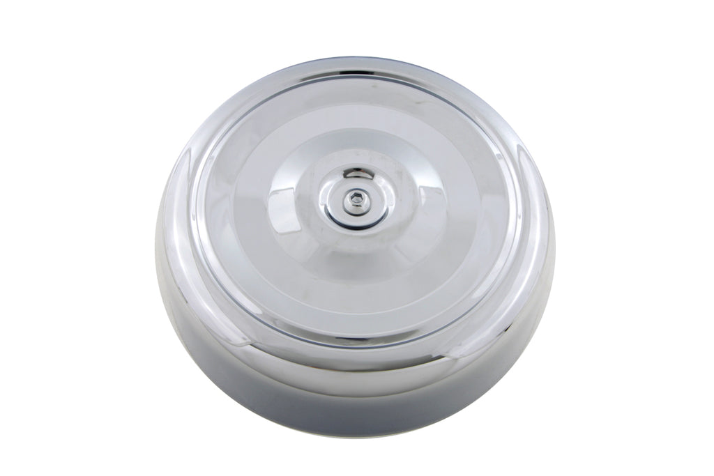 Chrome Round Bobbed Style 7 inch Air Cleaner Cover