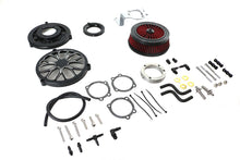 Load image into Gallery viewer, Extreme Billet Air Cleaner Kit Heathen Style Black