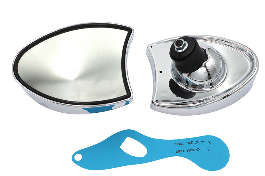 Chrome Touring Style Mirror Set