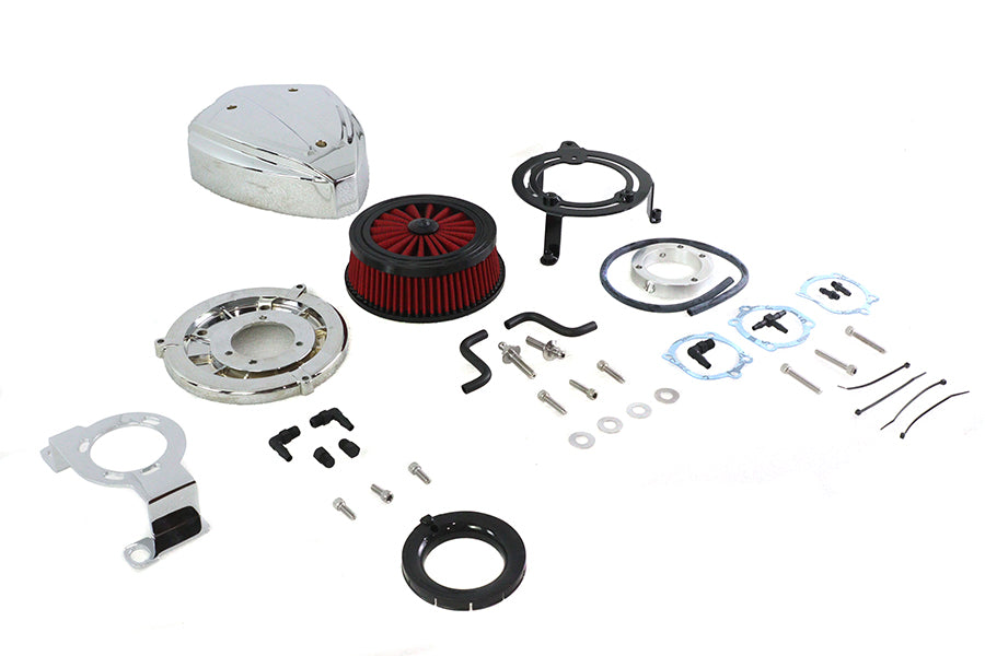Siren Air Cleaner Assembly Chrome