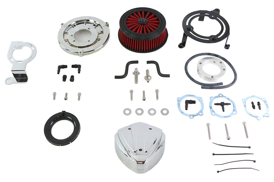 Siren Air Cleaner Assembly Chrome