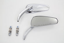 Load image into Gallery viewer, Chrome Tribal Teardrop Mirrors with Billet Stems