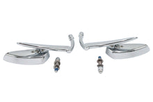 Load image into Gallery viewer, Teardrop Apache Style Mirror Set Billet Chrome