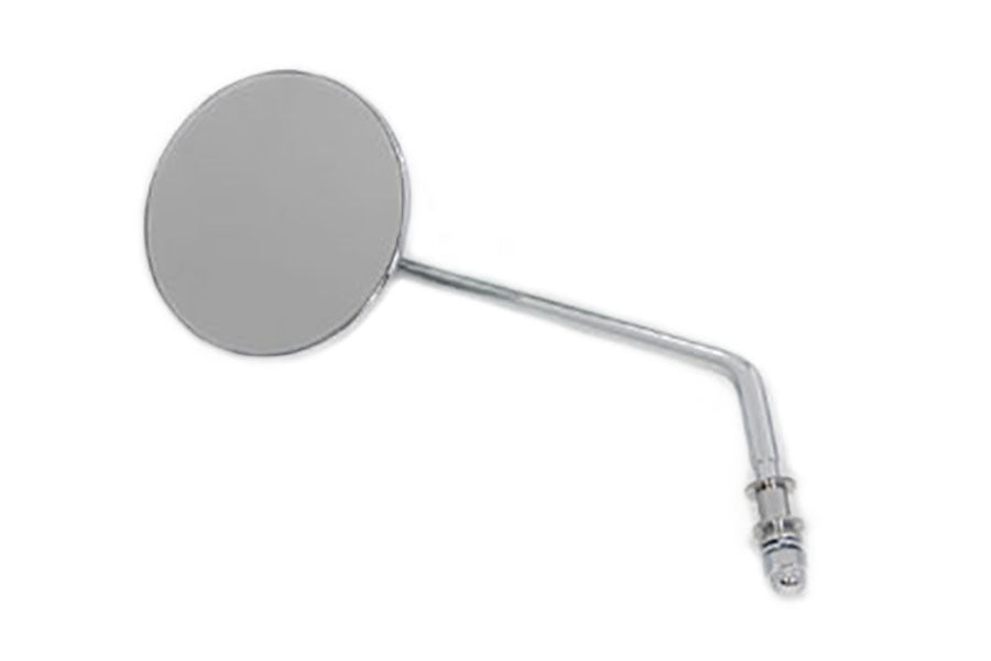 Round Mirror Stainless Steel with Billet Stem