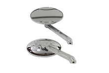 Load image into Gallery viewer, Oval Mirror Set Chrome