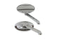 Oval Mirror Set Chrome