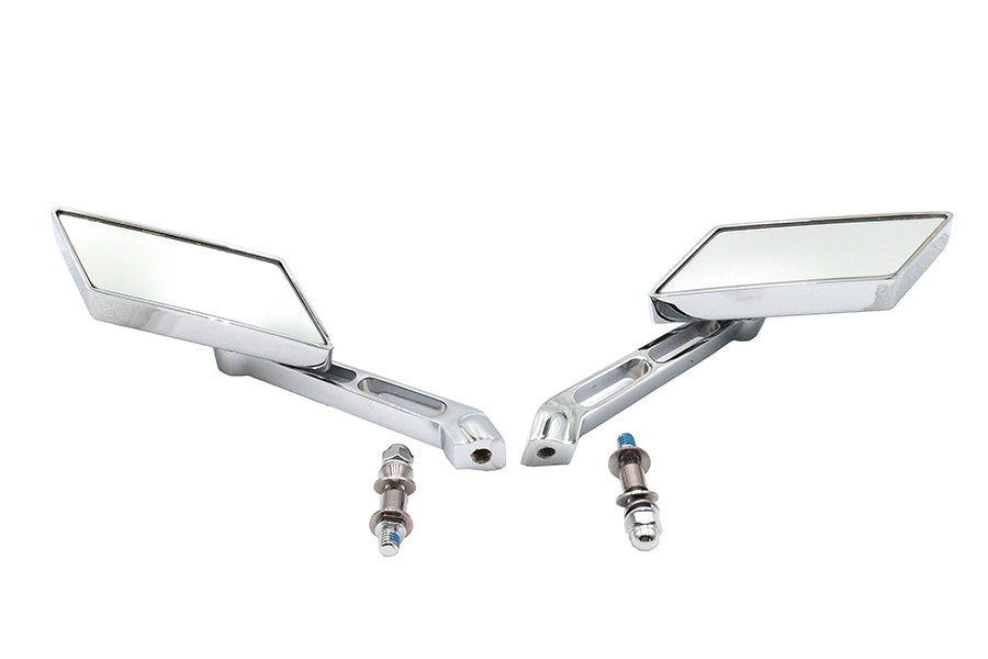 Parallelogram Mirror Set Chrome