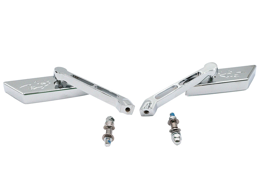 Parallelogram Mirror Set Chrome