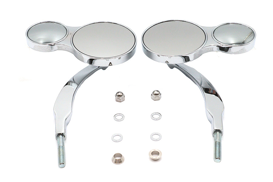 Split Vision Round Mirror Set