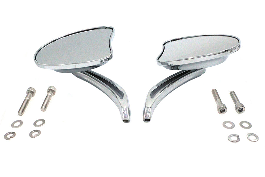 Mini Tapered Mirror Set with Short Slotted Stem