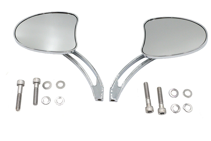 Mini Tapered Mirror Set with Long Slotted Stem