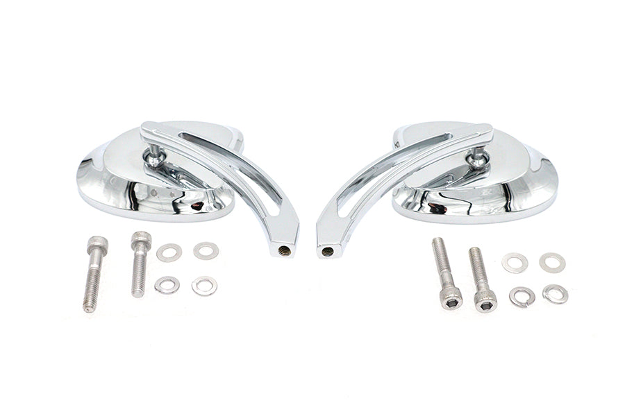 Mini Tapered Mirror Set with Long Slotted Stem