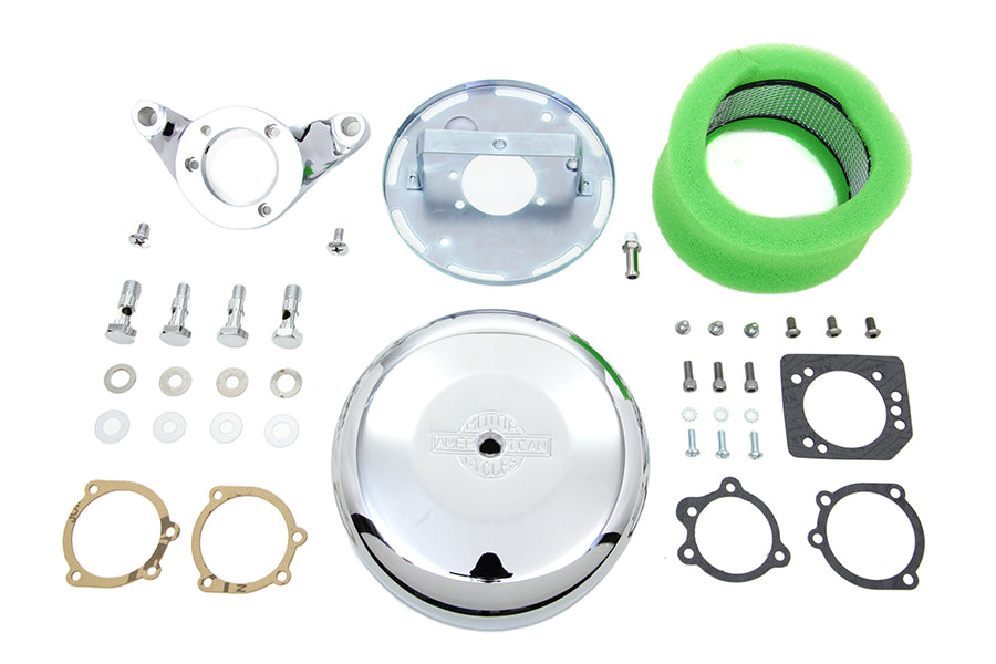 Chrome Wyatt Gatling Air Cleaner Assembly