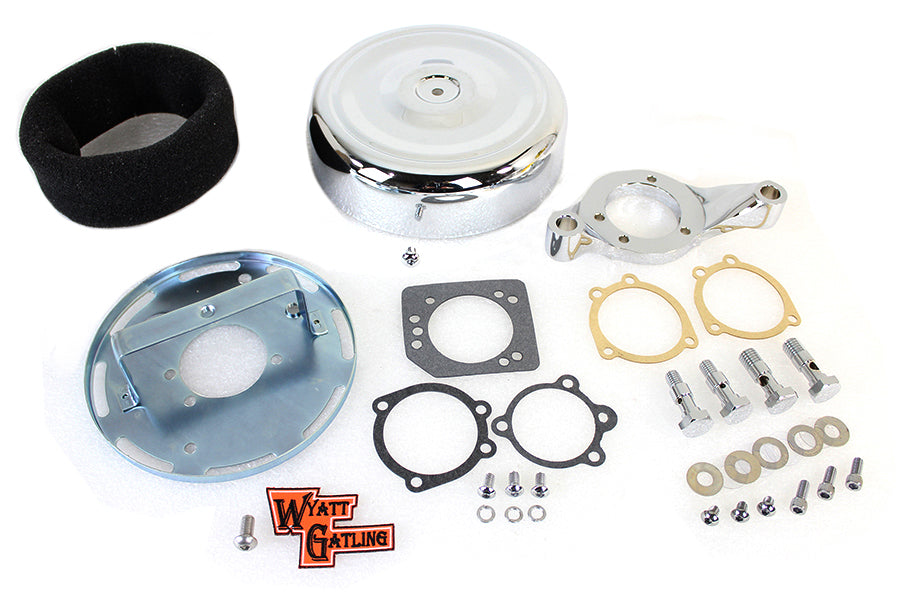 8 inch Round Air Cleaner Assembly Chrome