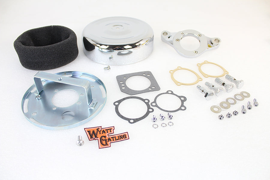 8 inch Round Air Cleaner Assembly Chrome