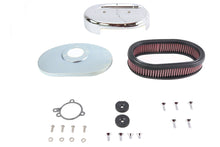Load image into Gallery viewer, Shorty Oval Air Cleaner Kit Chrome