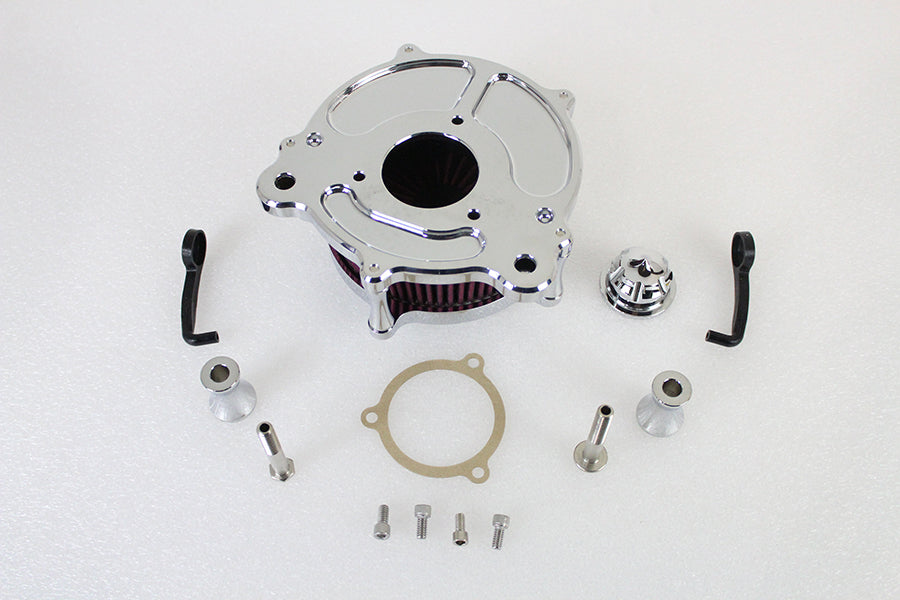 Chrome Exposed Filter Air Cleaner Kit