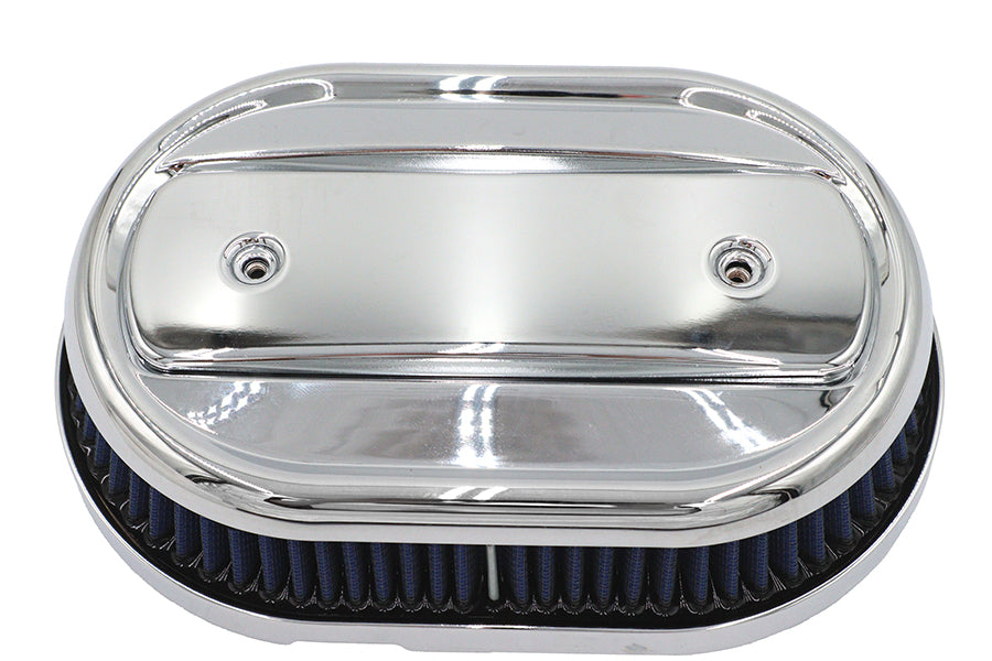 M8 Oval Air Cleaner Cover Kit Chrome