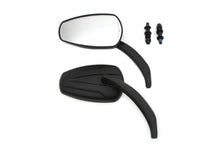 Load image into Gallery viewer, Black Teardrop Mirror Set with Billet Stems