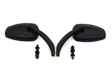 Load image into Gallery viewer, Black Teardrop Mirror Set with Billet Stems