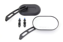 Load image into Gallery viewer, Oblong Mirror Set Black Billet