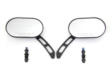 Load image into Gallery viewer, Oblong Mirror Set Black Billet