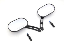 Load image into Gallery viewer, Oblong Mirror Set Black Billet
