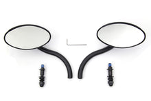 Load image into Gallery viewer, Wyatt Gatling Black Oval Mirror Set with Contour Round Stems