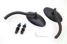 Load image into Gallery viewer, Wyatt Gatling Black Oval Mirror Set with Contour Round Stems