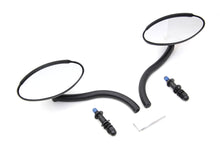 Load image into Gallery viewer, Wyatt Gatling Black Oval Mirror Set with Contour Round Stems
