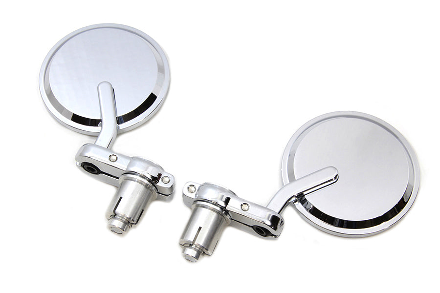 Cafe Style Mirror Set Chrome