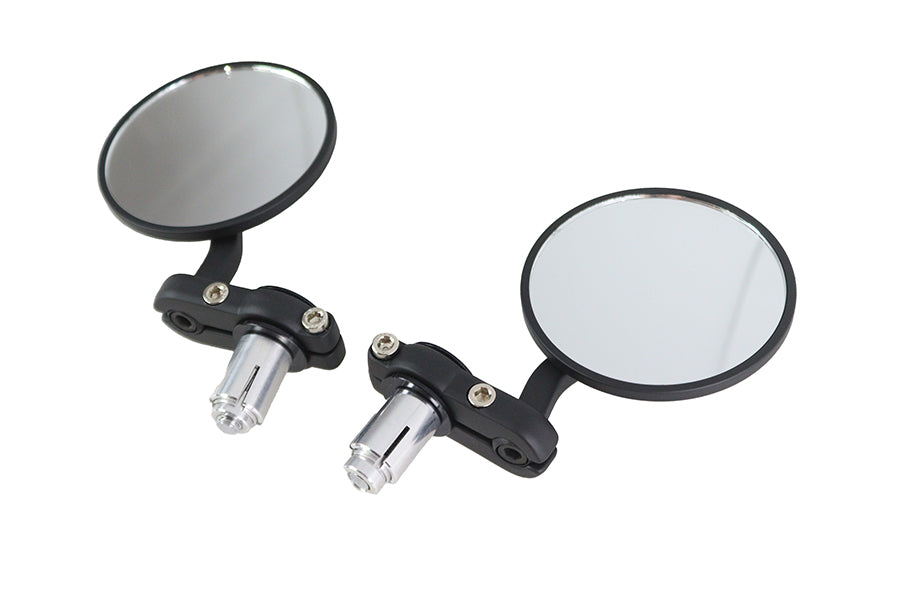 Cafe Style Mirror Set Black