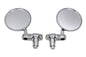 Cafe Style Mirror Set Chrome