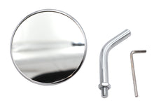 Load image into Gallery viewer, 3 inch Round Mini Mirror Top Triple Tree Mount Chrome