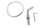 3 inch Round Mini Mirror Top Triple Tree Mount Chrome