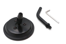 Load image into Gallery viewer, 3 inch Round Mini Mirror Top Triple Tree Mount Black