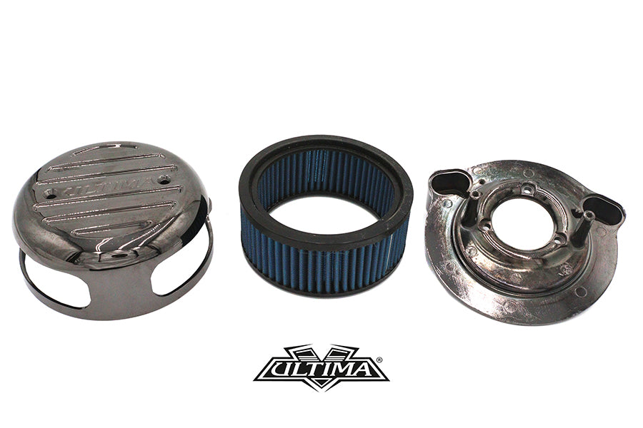 Ultima Free Flow Milled Air Cleaner Kit Polished