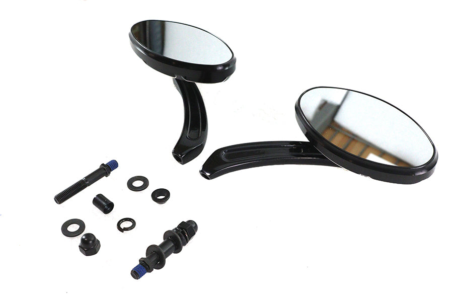 Wyatt Gatling Oblong Mirror Set Black