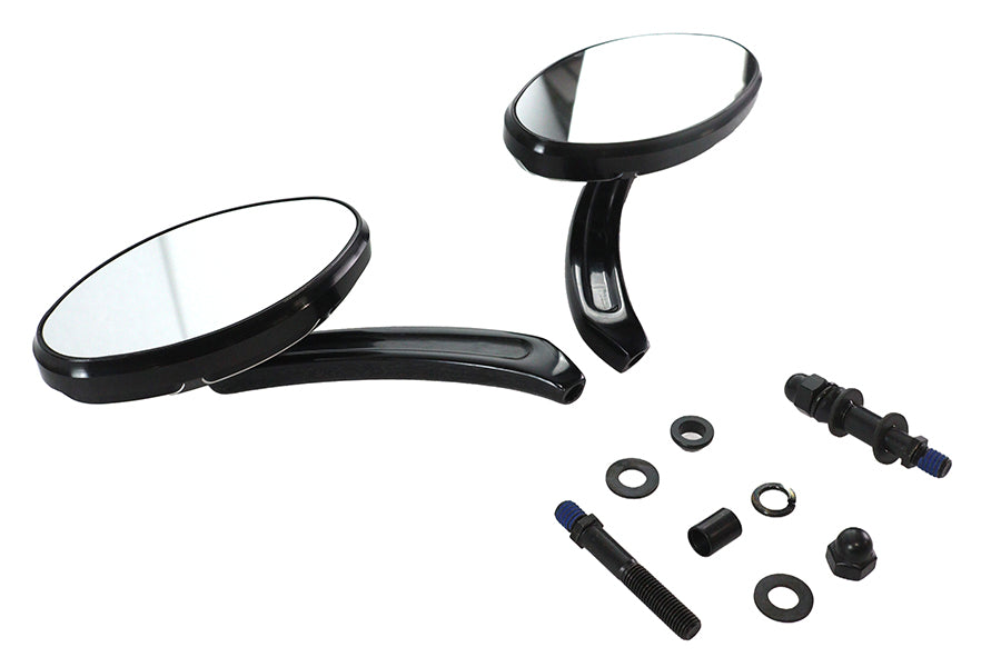 Wyatt Gatling Oblong Mirror Set Black
