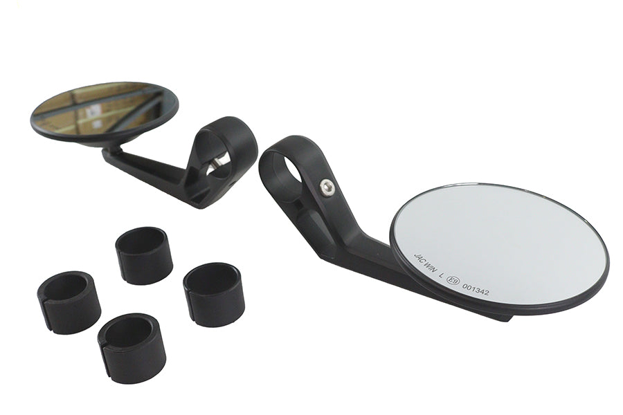 Wyatt Gatling Round Mirror Set Black