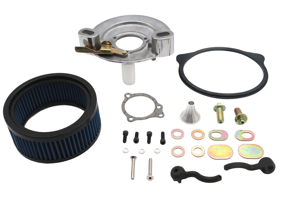 Ultima Free Flow Finned Air Cleaner Kit Polished