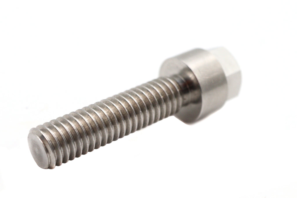 39mm Fork Mirror Stud Mount Natural Stainless Steel