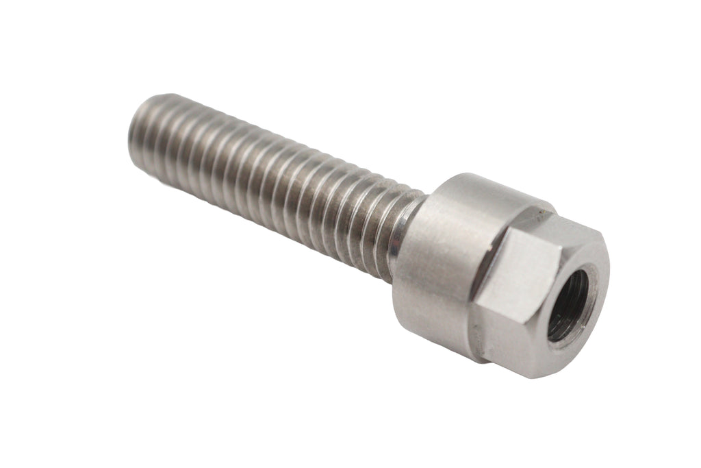 39mm Fork Mirror Stud Mount Natural Stainless Steel
