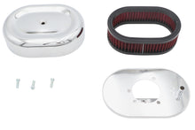Load image into Gallery viewer, Mini Oval Air Cleaner Kit Chrome For CV Carburetors